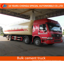 Camion de ciment en vrac de HOWO 8X4 40.6cbm
